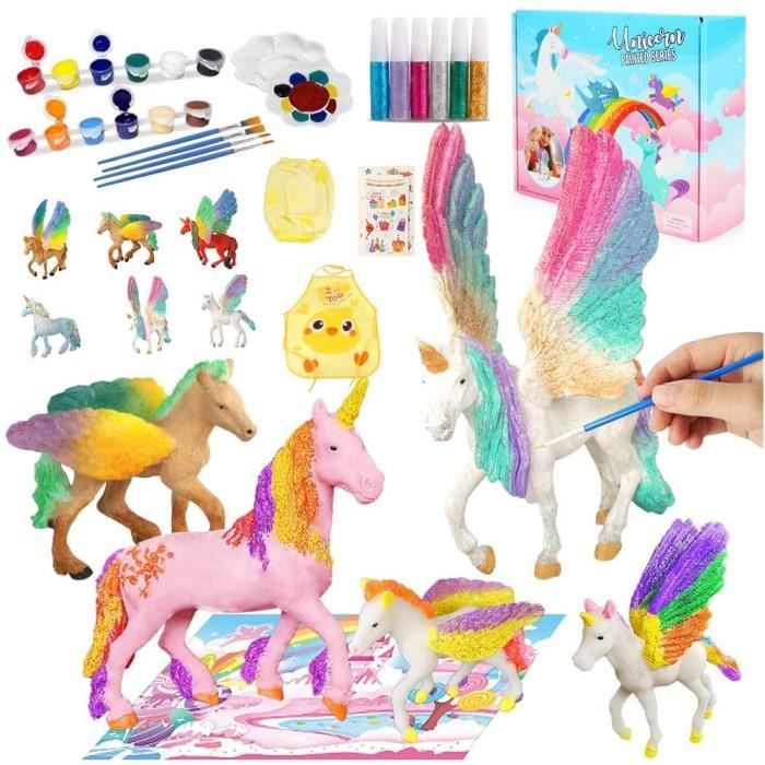 42 Pièces Enfant Licorne Figurine Peindre Jouet,Licorne Jouet Kit,DIY  Licorne Peindre Jouet Kit,Jeu de coloriage Cadeau pour [445] - Cdiscount