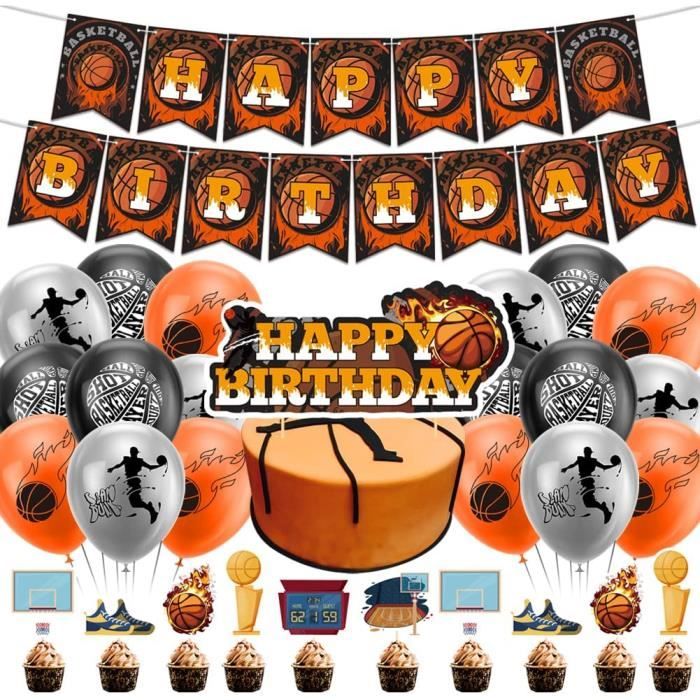 Ballons Anniversaire Basketball, 32Pcs Décorations De Fête D
