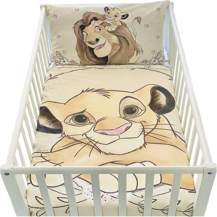 Parure Housse de Couette + Taie Le roi Lion - 100 x 155 cm - Cdiscount  Puériculture & Eveil bébé