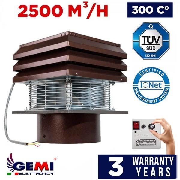 Aspirateur De Fumée Extracteur Pour Cheminée rond 30 cm Aspire-Fumée  Électrique Ventilateur D'aspiration 300 mm Pour Barbecue