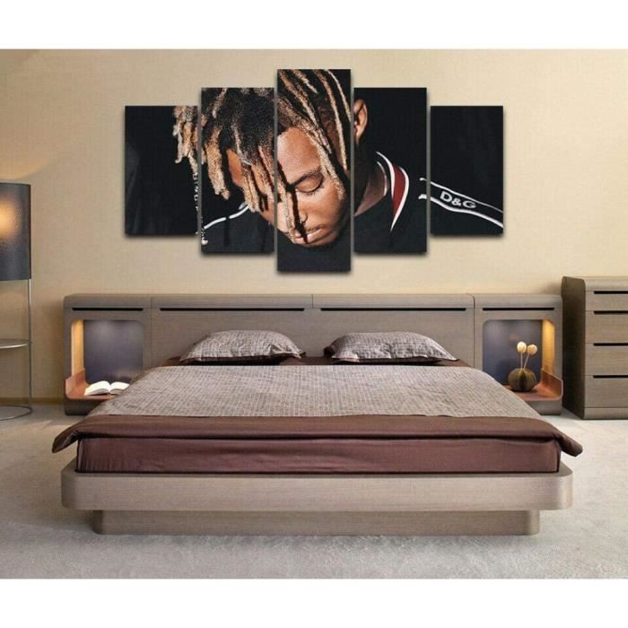 5 Pièces Tableau Decoration Murale Juice Wrld Rapper Impression sur