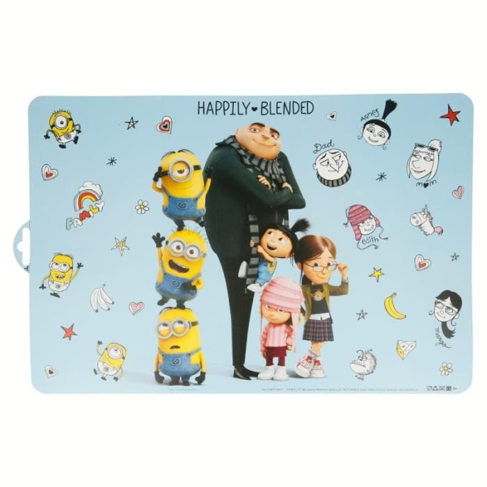 Lot De 6 Set De Table Moi Moche Et Mechant 3 Minion Enfant Anniversaire 197 Cdiscount Maison