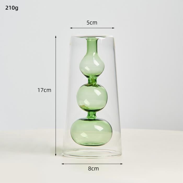 4 Verres à Bulles En Verre Borosilicate - Set Avec Pailles Et Brosse Nettoyage