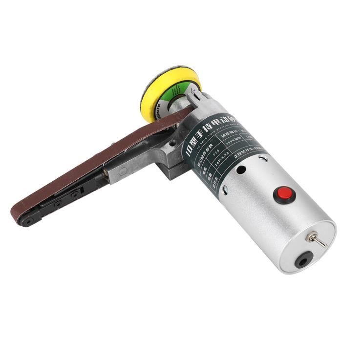 Ponceuse à Bande Mini 180W - Machine électrique Vitesse Variable, Polissage/métal/bois, 533x30 Mm
