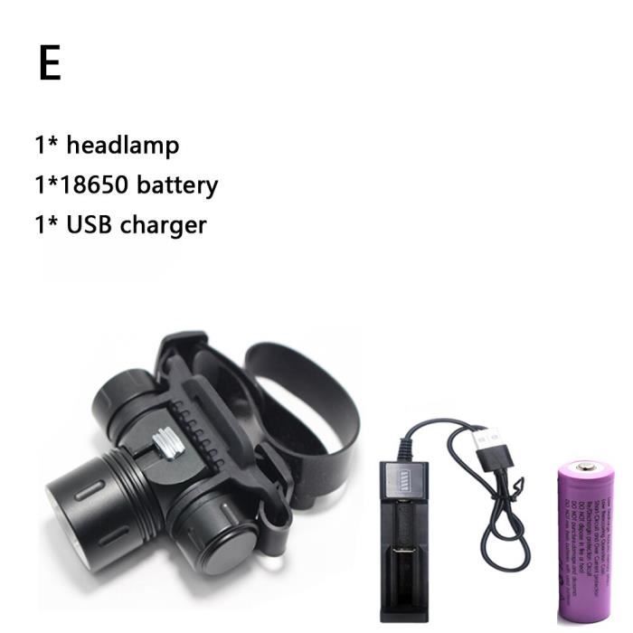 Étanche 8000 LM 2x XML T6 4.2 V USB DEL vélo lumière Phare Feu Arrière