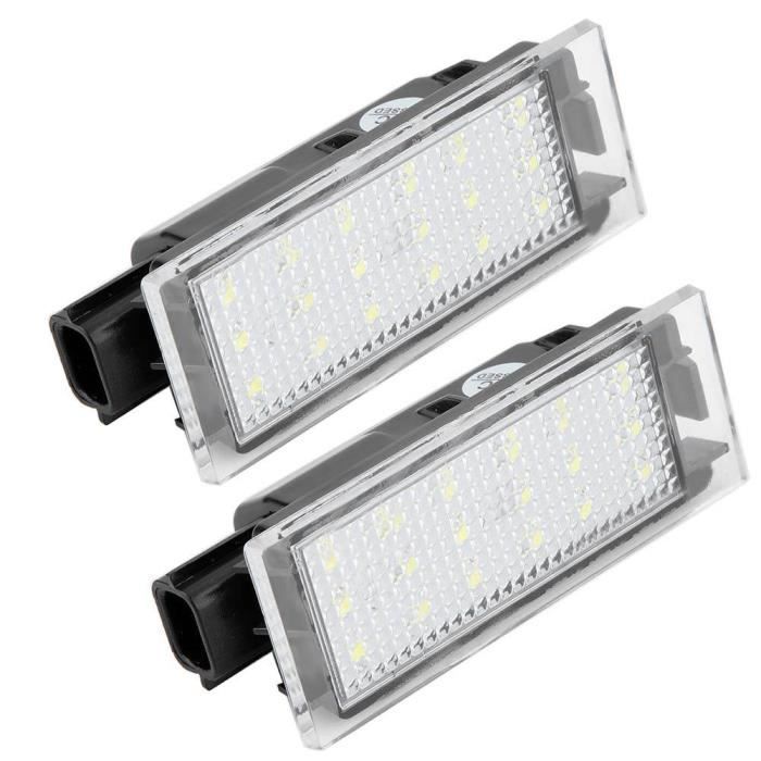 2x Voiture LED Lampe d'éclairage de Plaque d'immatriculation pour Renault / Clio