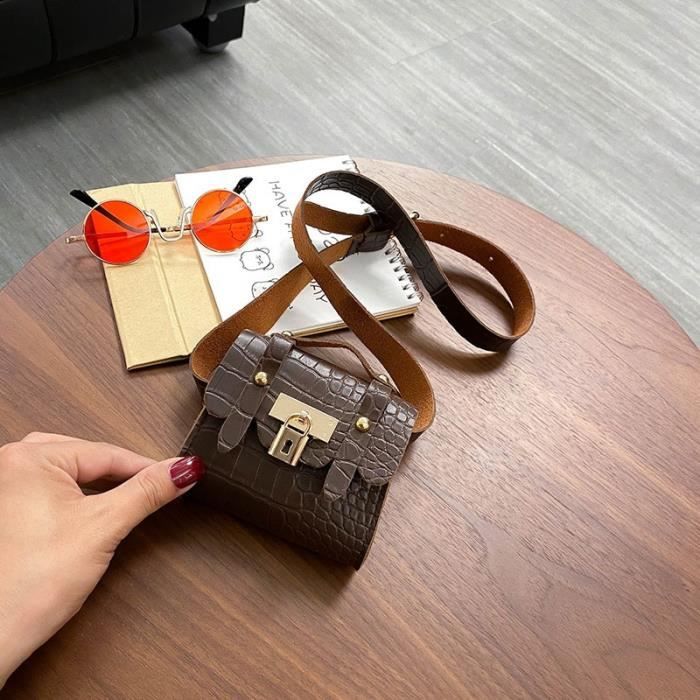 Sac bandouli re Mini sac de ceinture motif Crocodile pour femmes