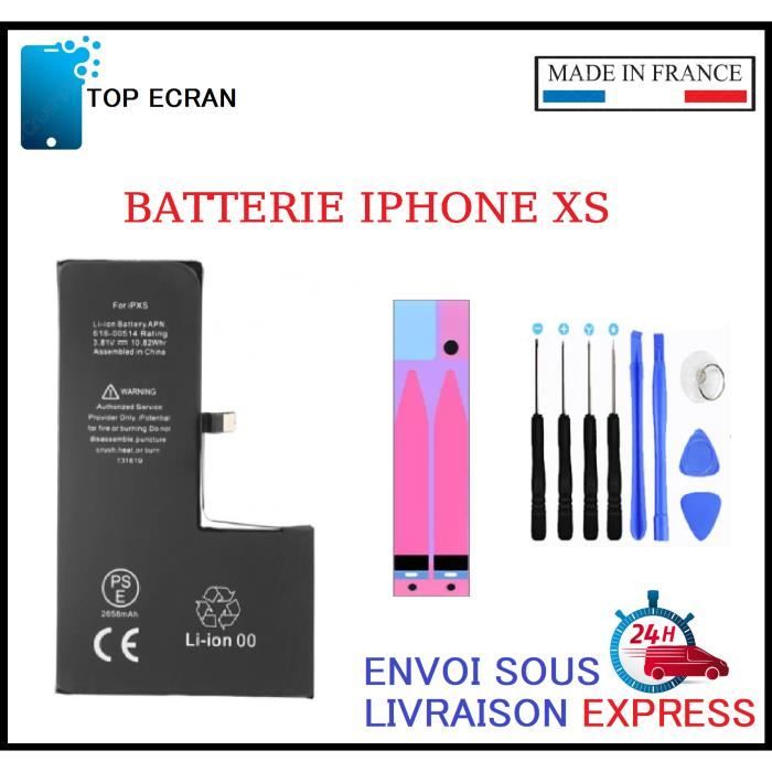 Batterie pour Iphone XS neuf + kit de reparation et adhesif de fixation