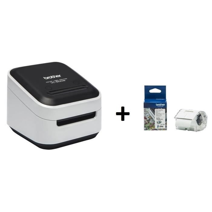 Imprimante Étiquettes et Photos pour les loisirs créatifs + Ruban CZ-1005 - BROTHER