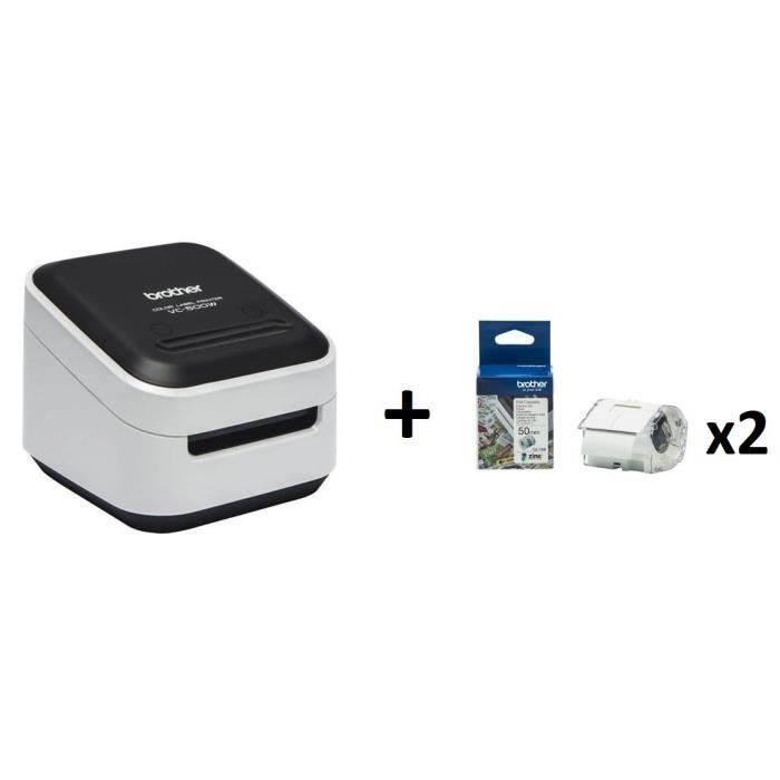 Imprimante Étiquettes et Photos pour les loisirs créatifs + 2 Ruban CZ-1005 - BROTHER