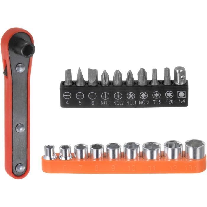 Coffret 65 Embouts De Tournevis BTI – Hex/Torx/Phillips/plat – Avec Mallette (neuf)