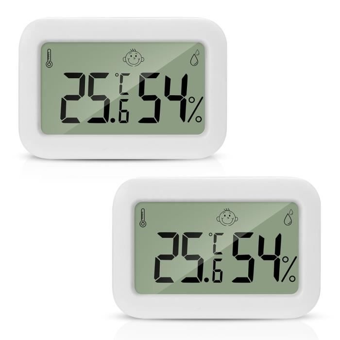 Mini LCD Thermomètre Numérique Hygromètre Thermo-Hygromètre Intérieur Jauge D’humidité Pour