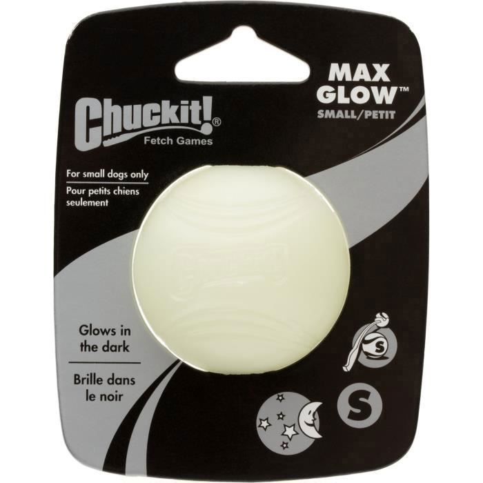 Comparer les prix de Chuckit Balle Lumineuse Max - Caoutchouc Naturel - 4.8Cm - 1 Paquet - Petit