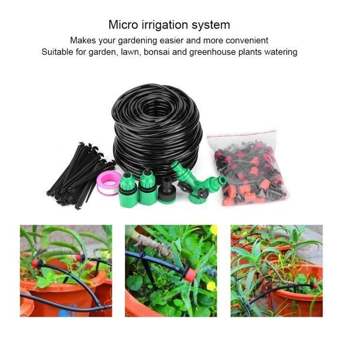 25 M Eau Irrigation Kit Micro-Arrosage Système Automatique Plant Jardin Outil 