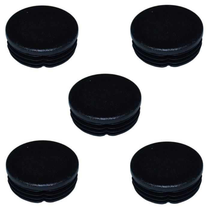 10 Bouchons D'embout En Plastique Noir - 13mm - Pour Tubes - Uxcell - Neuf