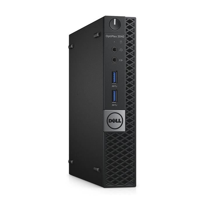 Dell Optiplex 3040 Micro - Core i3-6100T 32 GHz - SSD 256 Go RAM 8 Go Reconditionné - Dell reconditionné disponible sur Cdiscount Seconde Vie