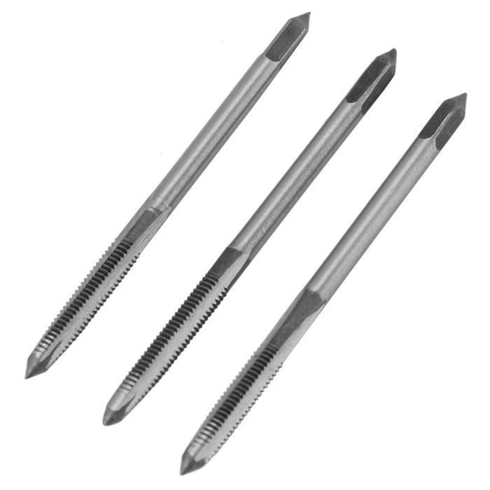 Tarauds à Fileter Manuels – Lot De 3 (M3, M4, M5) Pour Bois, Plastique, Métal