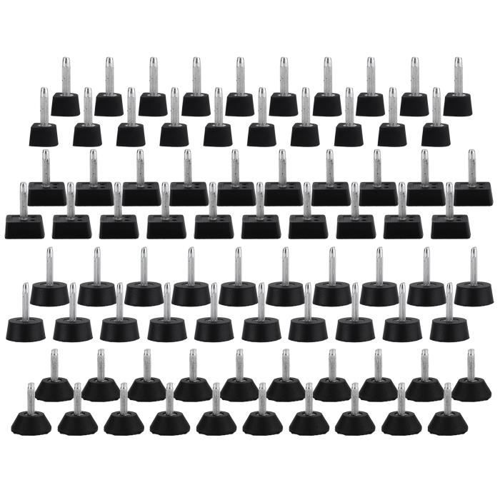 Lot De 5 Paires D'Embouts De Talon En TPU - Forme Ronde 7mm - Pour Réparer Chaussures à Talons Hauts - Broche 2.4mm - 10