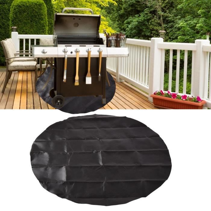 Tapis De Barbecue Ignifuge 150x100 Cm - Protection Sol Fibre De Verre Silicone - Pour Jardin, Camping, Cheminée - 10