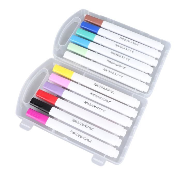 Lot De 3 Marqueurs Graffiti Uxcell - Pointe 15mm, Noirs, Acrylique