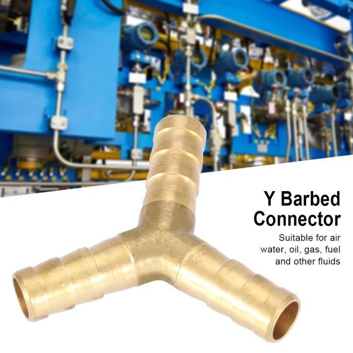 Raccord Droit En Laiton à Embouts Barbelés - Pour Tuyaux Air, Eau, Carburant - Connecteur Universel