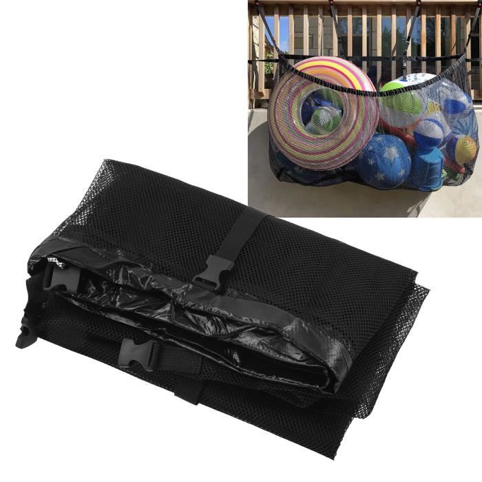 Filet De Rangement Suspendu Pour Piscine – Grand Sac à Jouets Gonflables, Bouées Et Ballons, 158 X 100 X 40 Cm