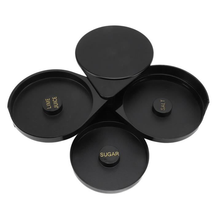 Machine A Cocktail Pro Sel Et Sucre En Verre Rimmer, 3 Niveaux Bar Cocktail Rimmer Sucre Sel Rim Lime Glass Cocktail Margarita Bartender Tool Outil à Cocktail Etage