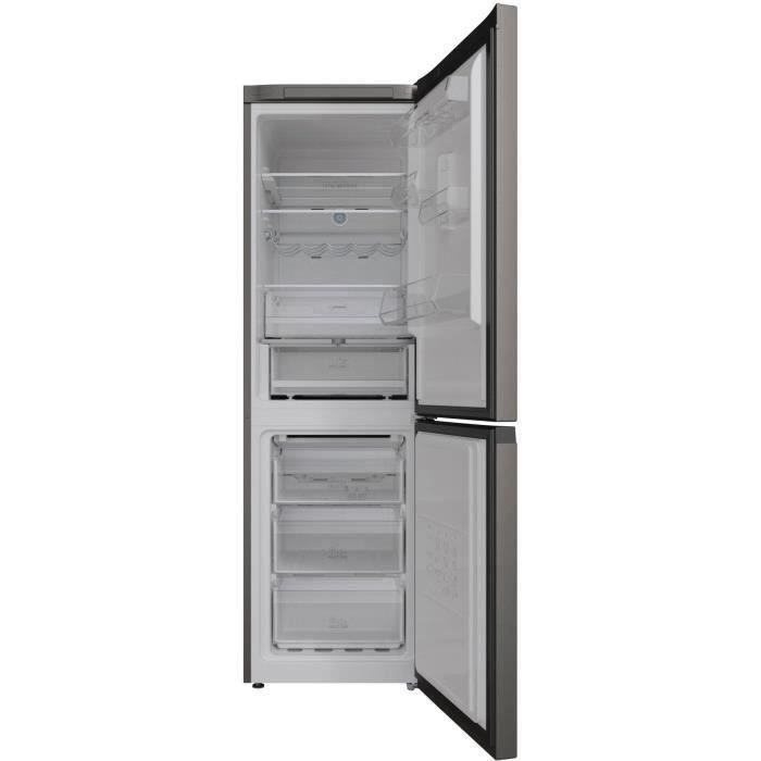 SHOT CASE - HOTPOINT HAFC8T032SK - Réfrigérateur congélateur bas 335 L(231L + 104L) - Total No Frost - L59,6cm x H191,2cm - Black