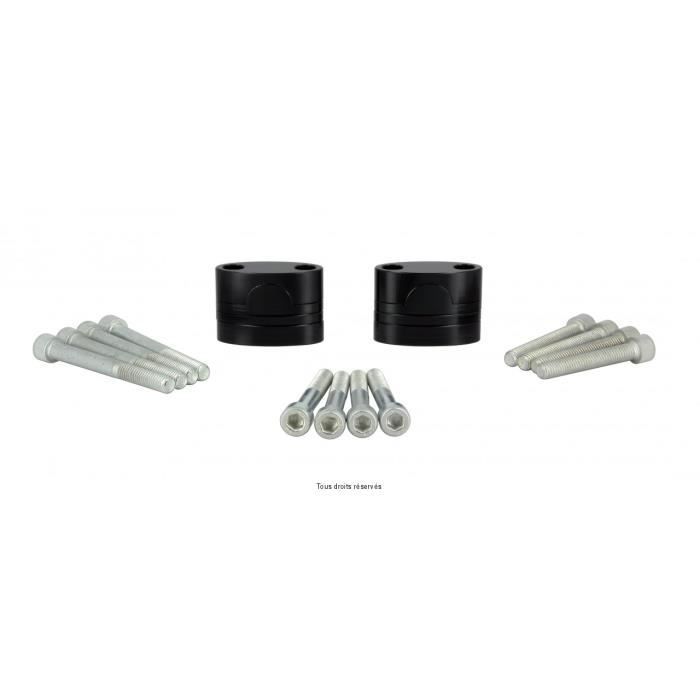 Rehausse De Guidon Moto Universelle Aramox - Hausse 30mm Et Recul 20mm Pour Confort