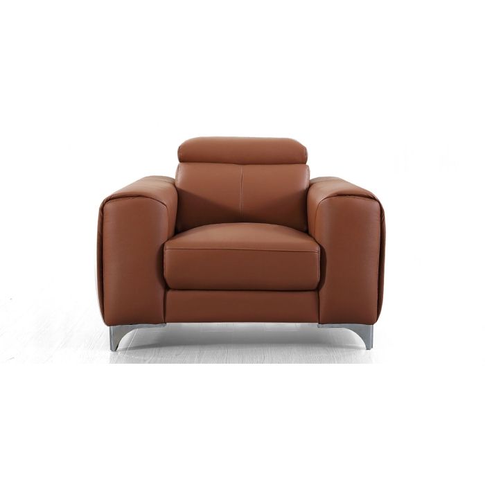 Fauteuil cuir Design ZAARA - Cognac Fauteuil cuir Design ZAARA - Cognac