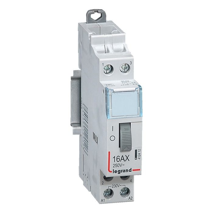 Télérupteur standard CX³ avec bornes à vis 16A 250V 1 module 2P contact 2F - LEGRAND - 412412