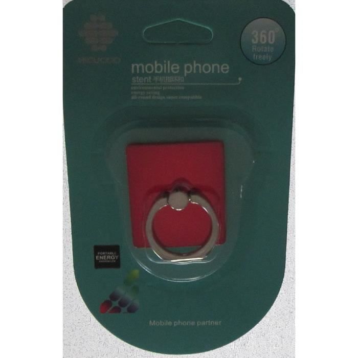 Support téléphone universel ring bague rouge Cdiscount Téléphonie