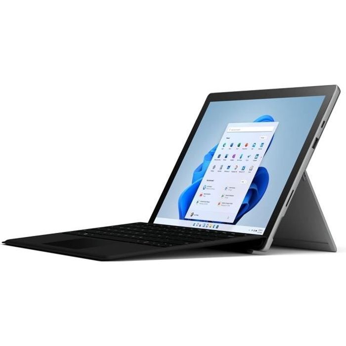 Microsoft Surface Pro 7 (2019) 12.3 – Utilisé – 256Go SSD – 8Go Ram – Argent – Comprend un clavier AZERTY