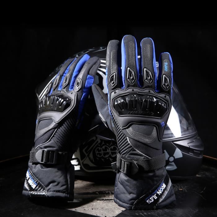 Moto Gants Hiver Chaud Gants de Protection Imperméable Coupe-Vent l