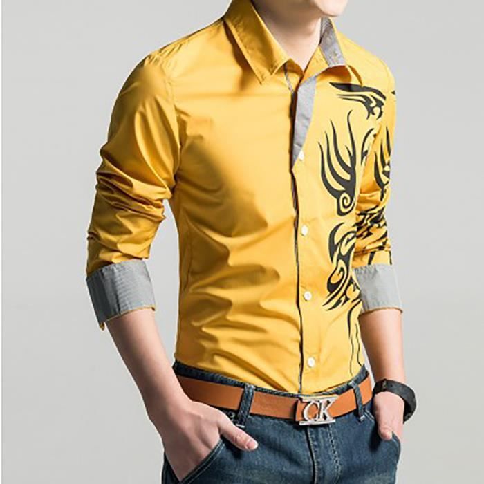 Chemise imprimé dragon best sale