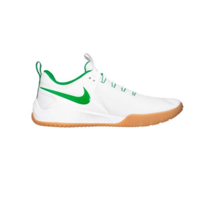 chaussures de volleyball indoor nike air zoom hyperace 2 se - white/green - 43