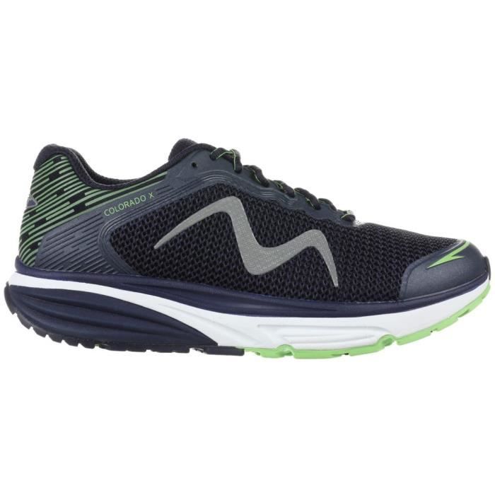 chaussures de running mbt colorado x - homme - blanc - océan profond - confortable et respirant