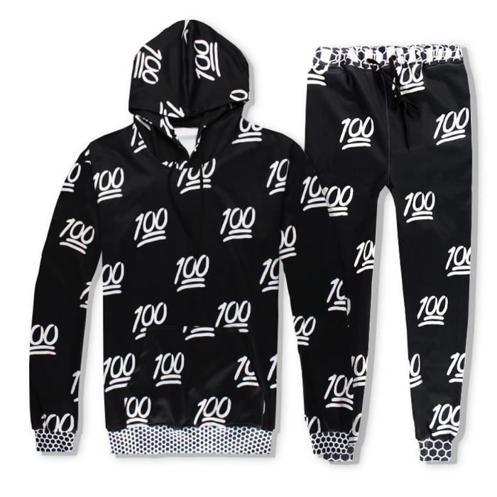Survêtement Homme – Sweat à Capuche + Pantalon Jogging – Confort Sport & Loisirs – Taille S-5XL