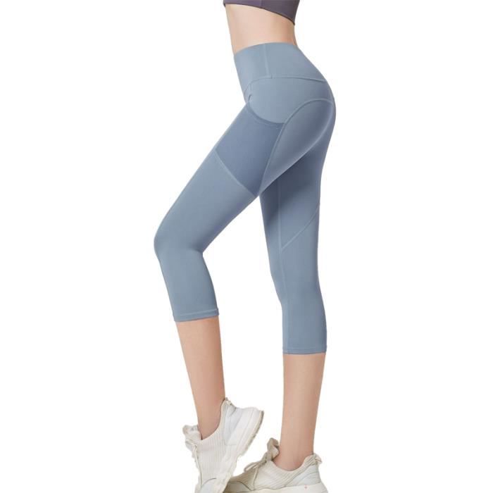 Pantacourt Legging de Sport Femme Fitness Stretch Taille Haute Pour Running Gym Elastique Cdiscount Sport