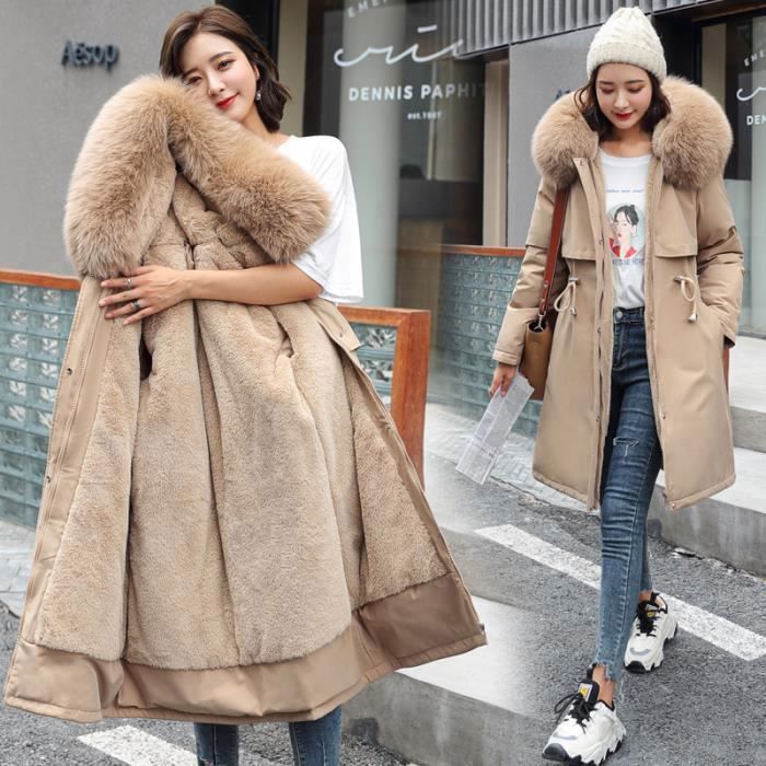 Manteau avec capuche top femme hiver