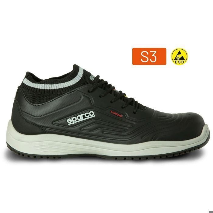 Sparco Chaussures Course Tout Terrain Hyperdrive Mixte - Modèle 00129342NRS Taille 42 EU
