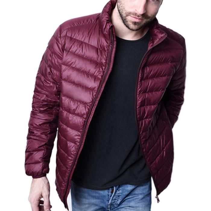 Veste Homme Hiver Doudoune Légère Chaude - Pour Ski, Moto, Randonnée, Style Slim Et Classe - 3