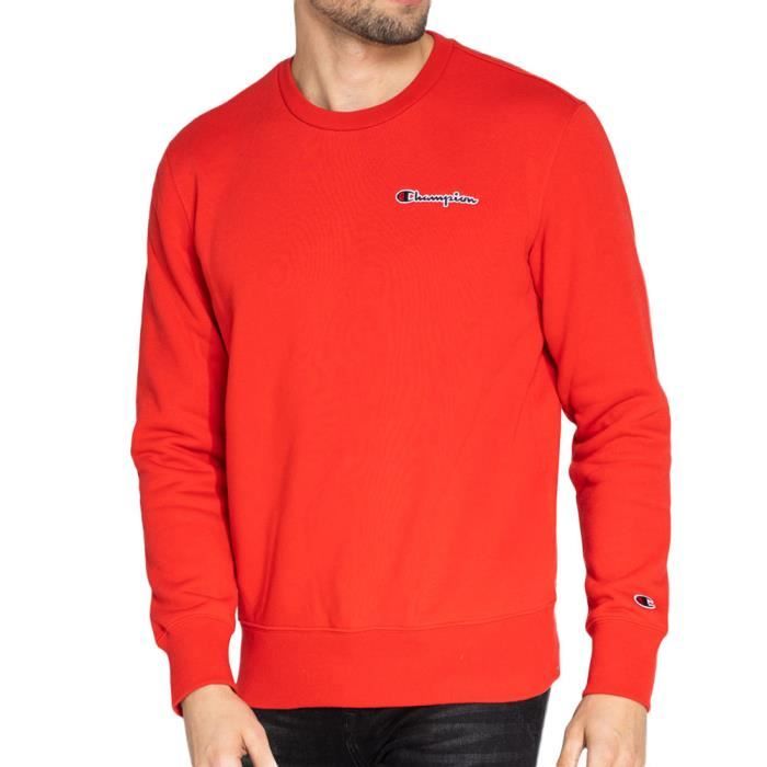Champion sweat rouge outlet