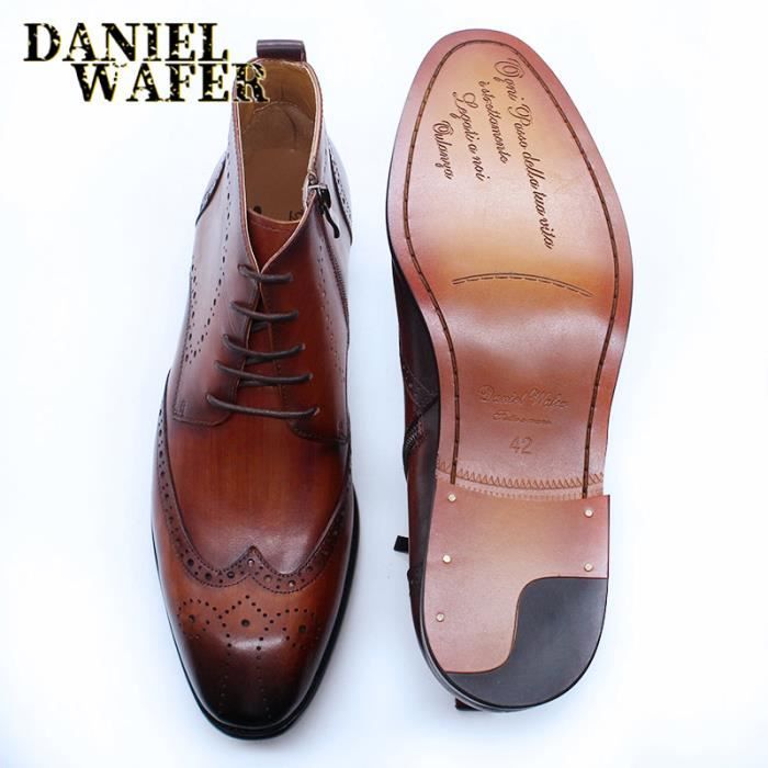 Chaussures Homme En Cuir Véritable – Marque Bijoux – Taille 41 – Style Habillé – Neuves Sans Boîte