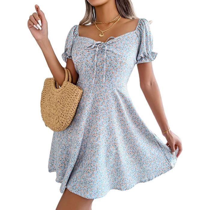 Robe décontractée pour femmes avec imprimé floral. main image 1