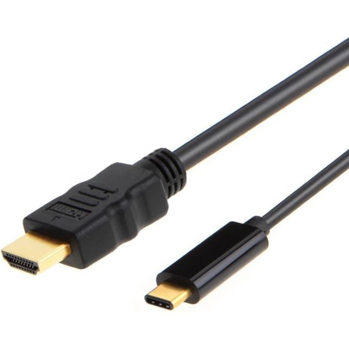 Câble USB C Vers HDMI (1.8 M.) USB3.1 Type C Mâle Vers HDMI Mâle pour Samsung Galaxy S8 , S8 Plus