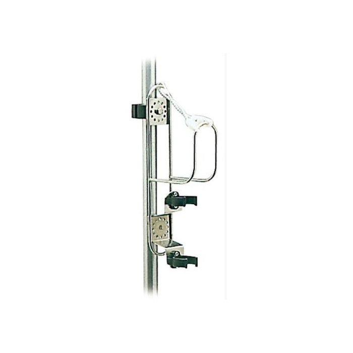 Support De Bouée De Sauvetage Pour Bateau – Acier Inoxydable 316, Angle Réglable, Adapté Aux Rails 22 Ou 25 Mm, Antirouille, 4,5 X 6,3 Pouces