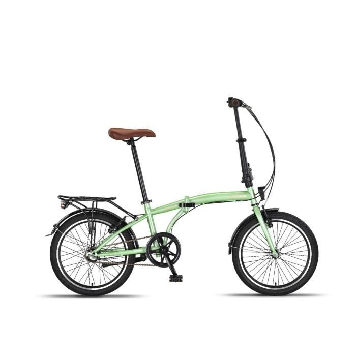 Vélo pliant PACTO ELEVEN - 3 vitesses Shimano Nexus - cadre en acier - haute qualité - vert