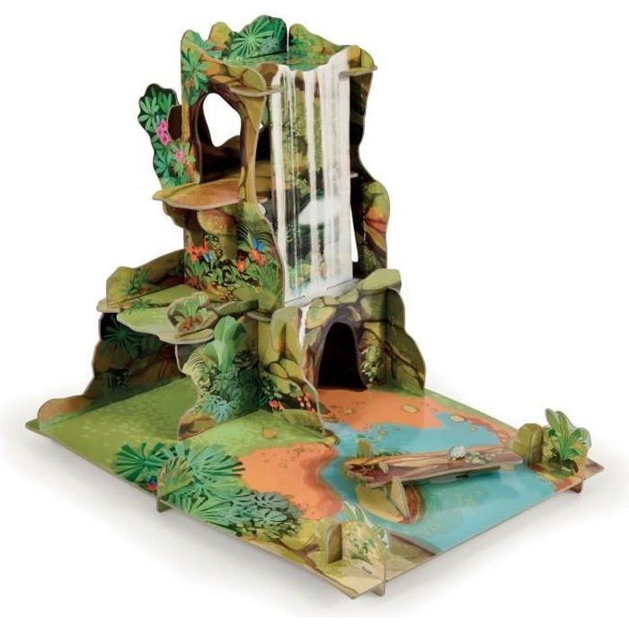 PAPO Batiment Isiplay La Jungle - Figurines animaux sauvages pour enfants - Marque PAPO - Modèle LA VIE SAUVAGE
