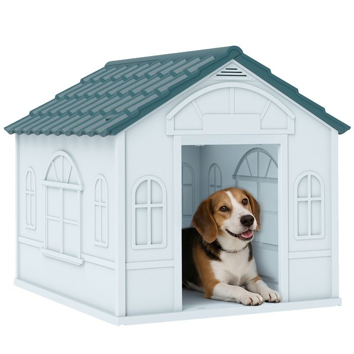 PawHut - Niche pour chien - PP - 65x75.7x63cm - Bleu